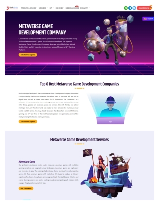 Metaverse Game Development Company