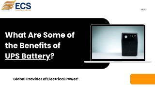 What Are Some of the Benefits of UPS Battery