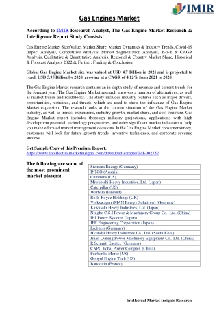 Gas Engines Market