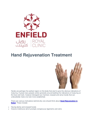 Hand Rejuvenation in Dubai