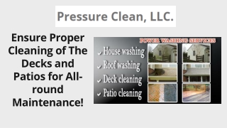 Contact Pressure Clean For The Best Patio Cleaning Services