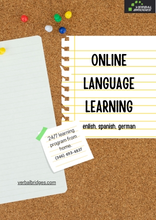 Online Language Tutoring - Verbal Bridges