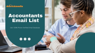 Accountants Email List  100% verified mailing list of Accountant