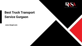 Best Truck Transport Service Gurgaon
