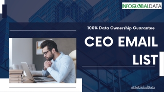 Buy CEO Email Lists from InfoGlobalData with 100% Guaranteed Privacy Compliance
