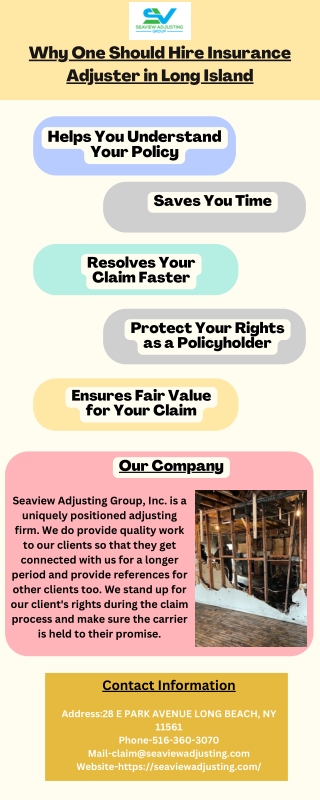 Why One Should Hire Insurance Adjuster in Long Island