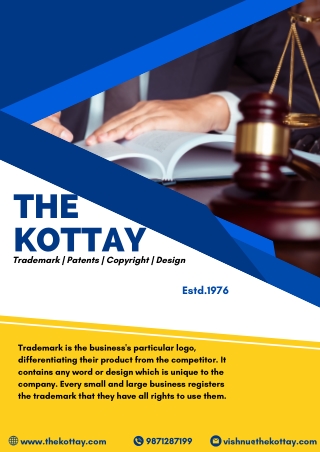 Trademark advocate in Noida | The Kottay