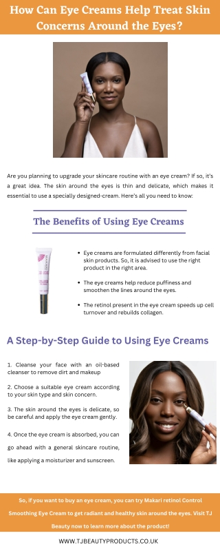 How Can Eye Creams Help Treat Skin Concerns Around the Eyes