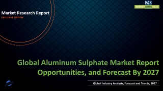 Aluminum Sulphate Market value of around US$ 1,068.7 million in 2027