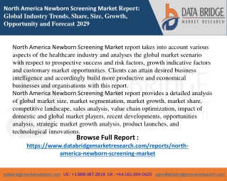 North America Newborn Screening Market report