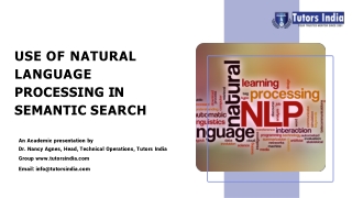 Use of natural language processing in semantic search