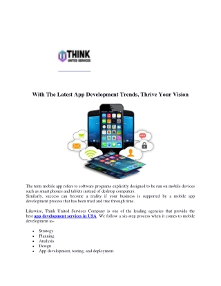 App Development Service Provider in USA
