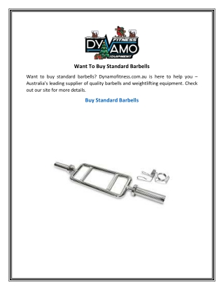 Want To Buy Standard Barbells