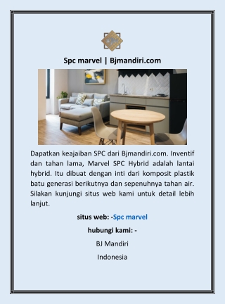 Spc marvel  | Bjmandiri.com
