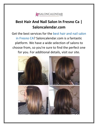 Best Hair And Nail Salon In Fresno Ca  Saloncalendar.com