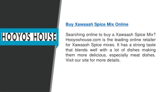 Buy Xawaash Spice Mix Online   Hooyoshouse.com