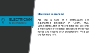 Electrician In Ozark Mo   Vutaelectrical.com