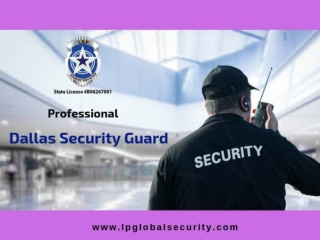 Private Security Guards Services Dallas TX | L&P Global Security