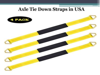 Axle Tie Down Straps in USA