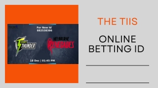 The TIIS | Online Betting Id | 88253-38386