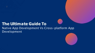 The Ultimate Guide To Native App Development Vs Cross Platform Development