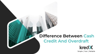 Difference Between Cash Credit And Overdraft