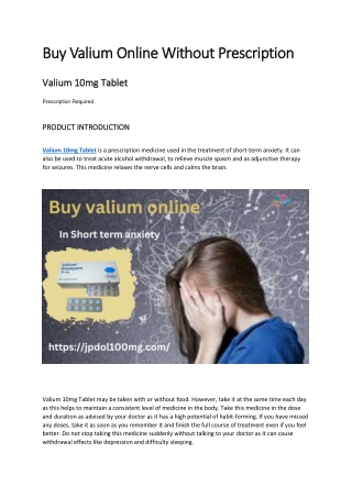 Buy Valium Online USA