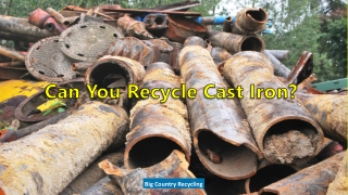 Can You Recycle Cast Iron