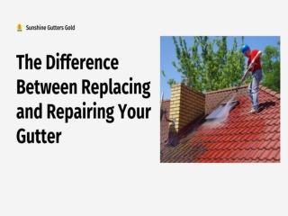 The Difference Between Replacing and Repairing Your Gutter