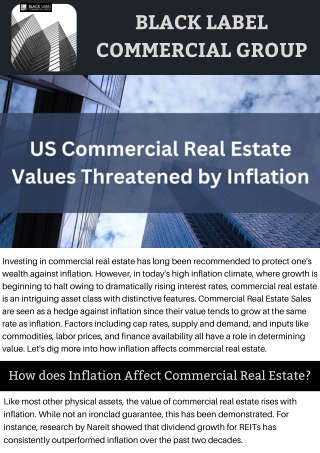 US Commercial Real Estate Values Threatened by Inflation