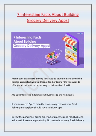 7 Interesting Facts About Building Grocery Delivery Apps