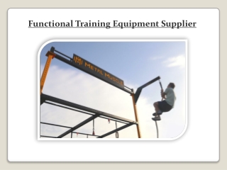 Functional Training Equipment Supplier
