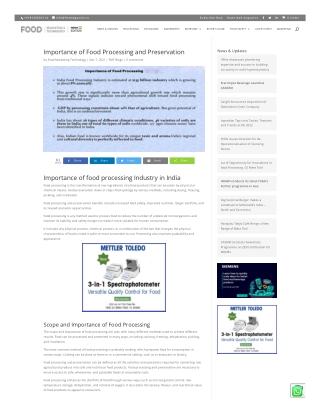 why is food preservation important | FmtMagazine