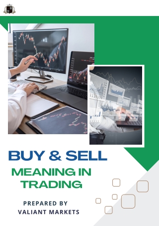 What does 'buy' and 'sell' mean when it comes to trading?