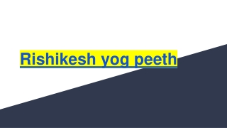 Rishikesh yog peeth