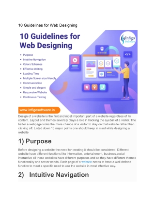 10 Guidelines for Web Designing