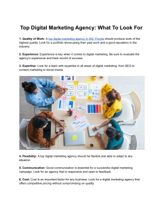 Top Digital Marketing Agency: What To Look For