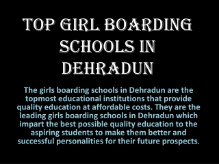 TOP GIRL BOARDING SCHOOLS IN DEHRADUN (1)