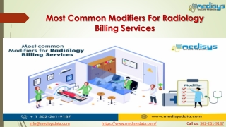 Most Common Modifiers For Radiology Billing Services