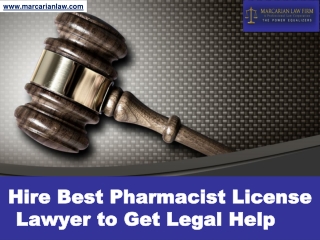 Hire Best Pharmacist License Lawyer to Get Legal Help