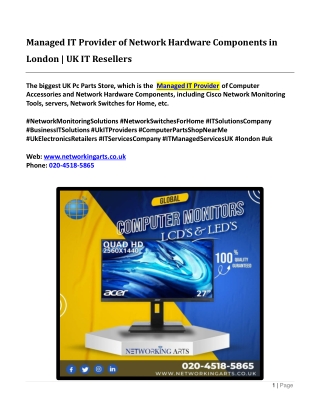 UK IT Resellers of Cisco Network Monitoring Tools Network Switches For Home