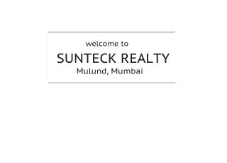 Sunteck Mulund Mumbai _ Brochure _ Location _ Price