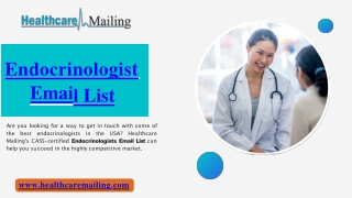 Endocrinologist Email List