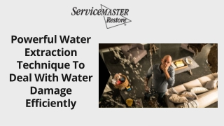 Impact Of Water Extraction - ServiceMaster Savannah
