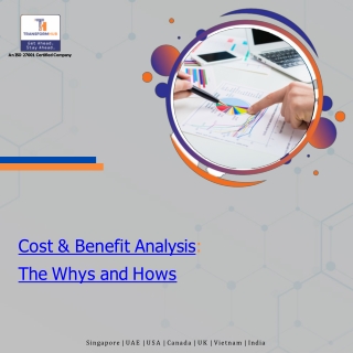 Cost & Benefit Analysis – The Whys and Hows