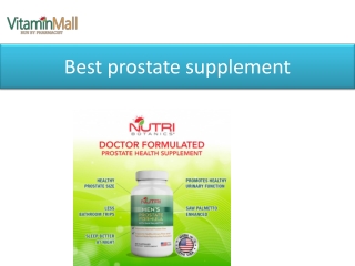 Best prostate supplement