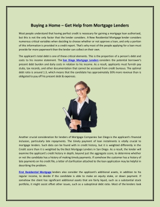 Buying a Home
