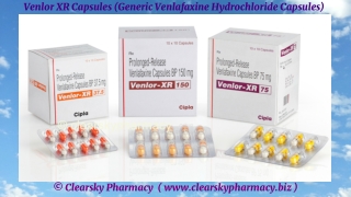 Venlor XR Capsules (Generic Venlafaxine Hydrochloride Capsules)