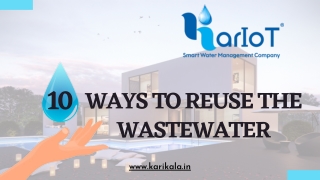 10 ways to reuse the wastewater