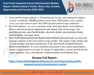 Asia-Pacific Seaweed Extracts Biostimulant Market report